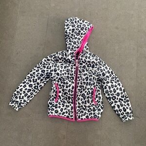 Nicole Miller girls jacket size 4 leopard/cheetah print